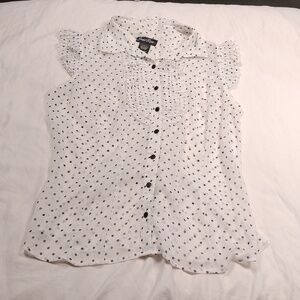 Susie Rose girls junior 15/17 sized sleeveless sheer blouse